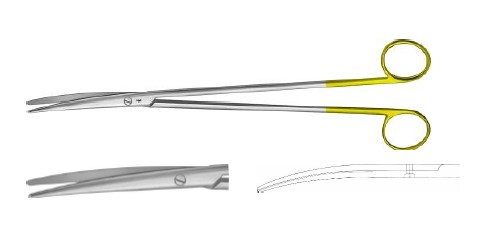 TC НЕЛЬСОН-МЕТЦЕНБАУМ НОЖИЦІ ВИГНУТІ 305MM